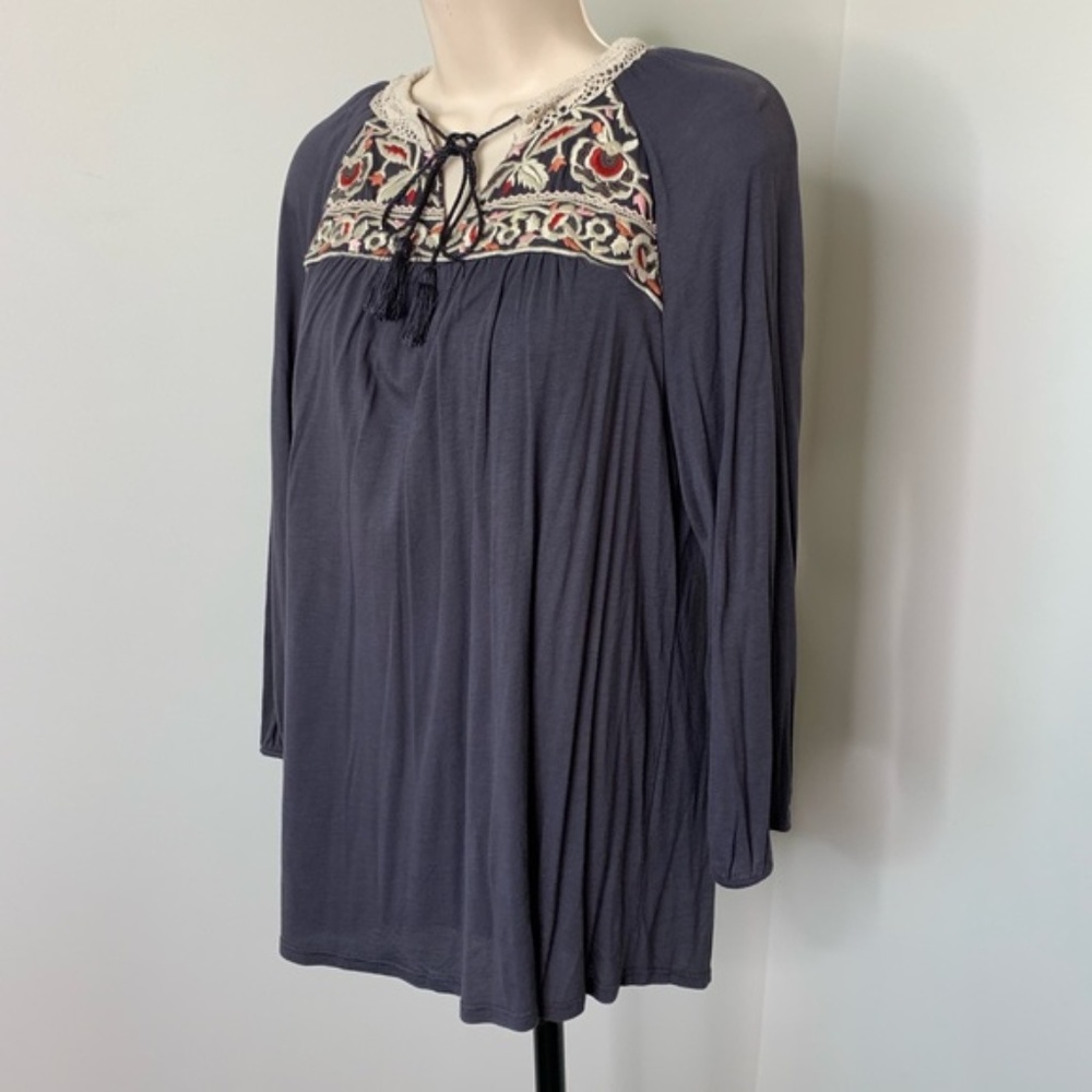 Anthropologie One September Nightingale Tassel Top - Picture 6 of 8
